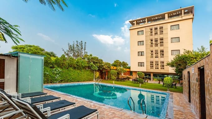 Exterior of the hotel