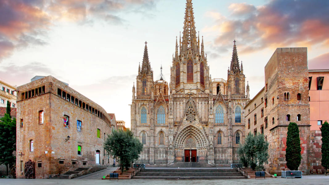 Embark on a memorable visit to the famous Cathedral of Barcelona