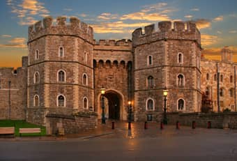 Exterior view of Windsor Castle in Berkshire