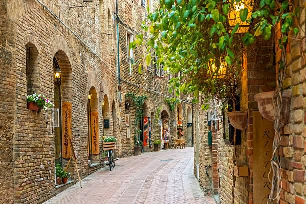 The beautiful street's of San Gimignano