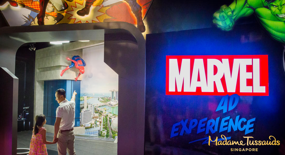Pretend to be a superhero with the 4D marvel experience 