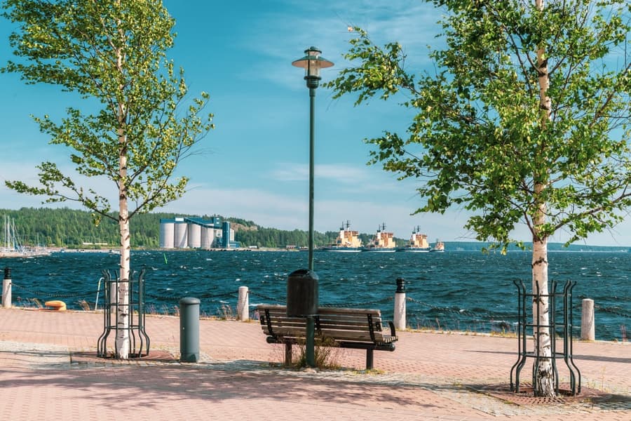 Northern Lights In Sweden With Husky Safari Image