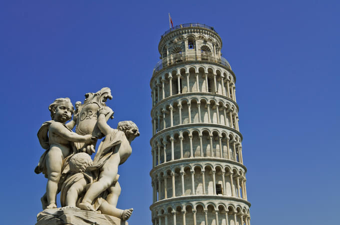 Top view of Leaning Tower