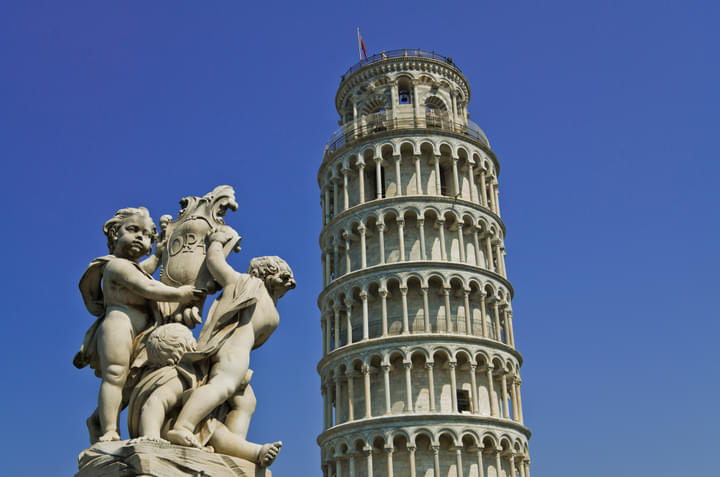 Top view of Leaning Tower