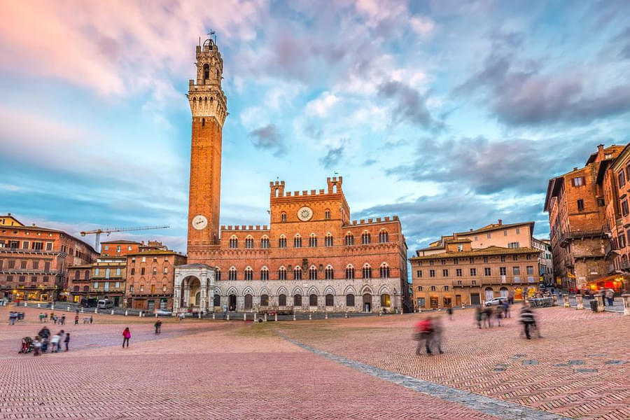 Explore the esteemed Piazza del Campo.