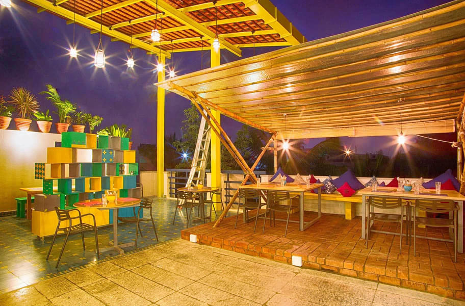 Rooftop Candle Light Dinner In Bangalore Image