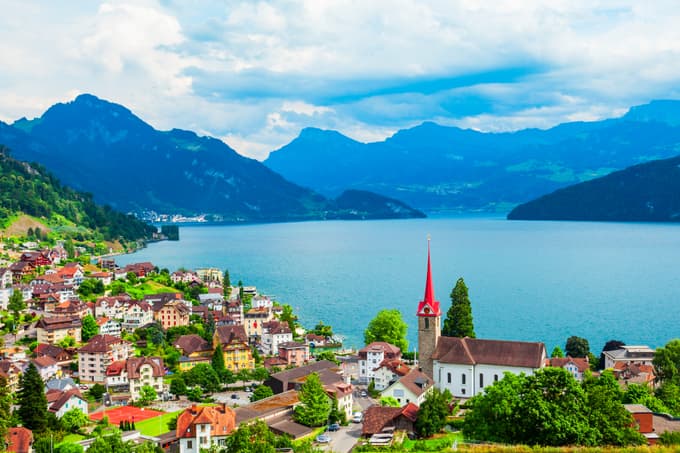 Panoramic view of Lucerne