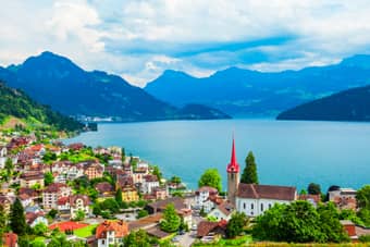 Panoramic view of Lucerne
