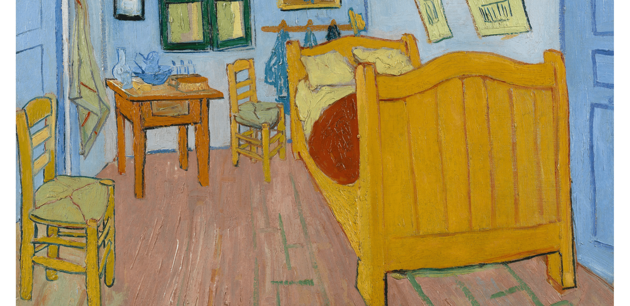 See the painting of The Bedroom