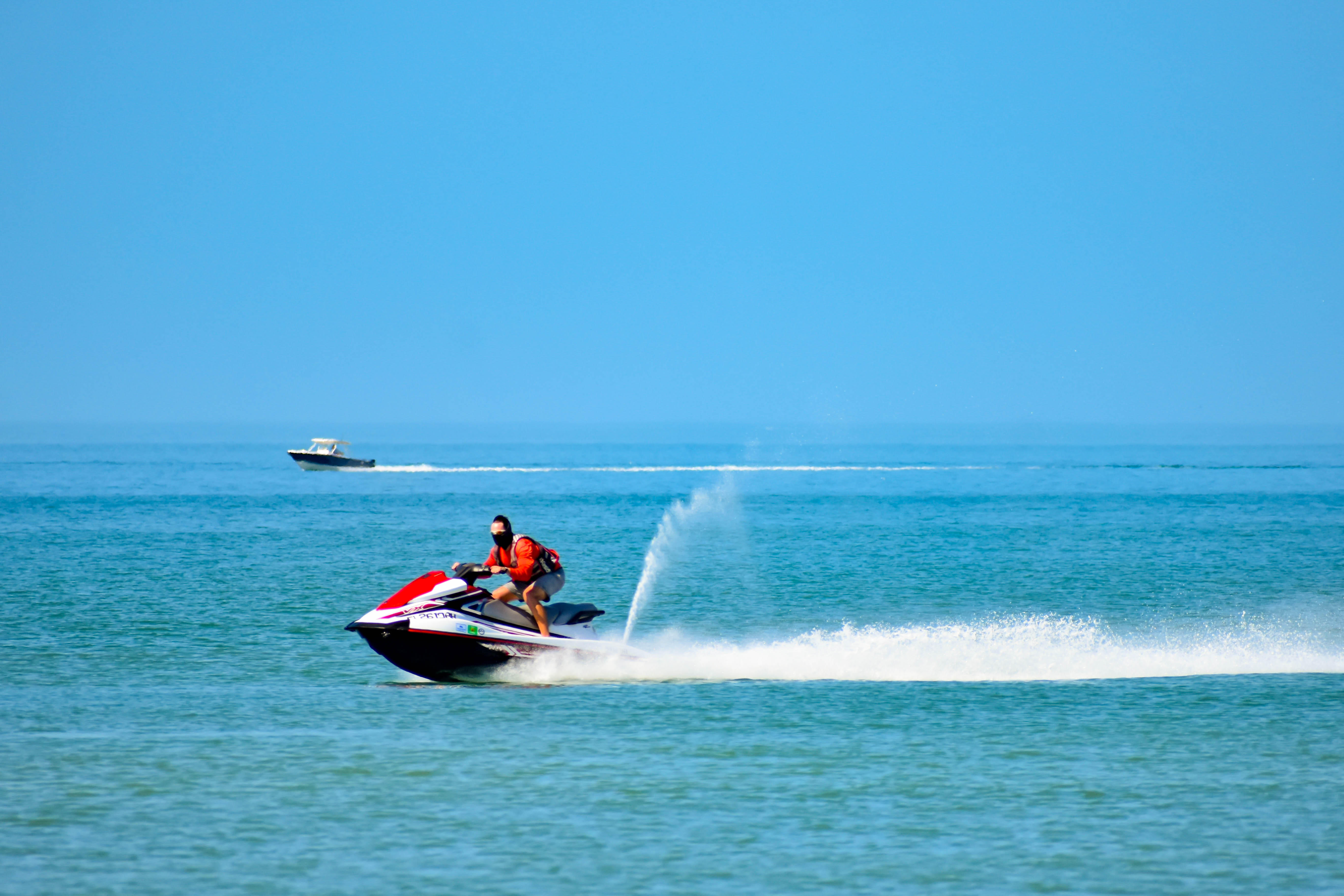 Jet skiing