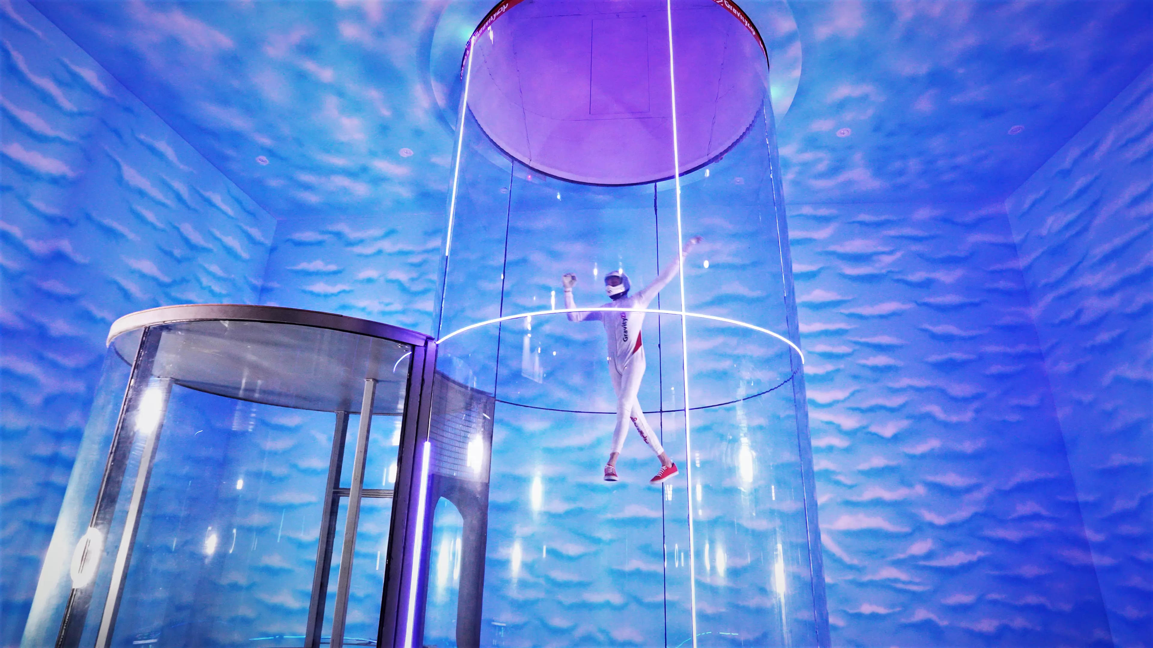 Visit the indoor skydiving centre in Hyderabad