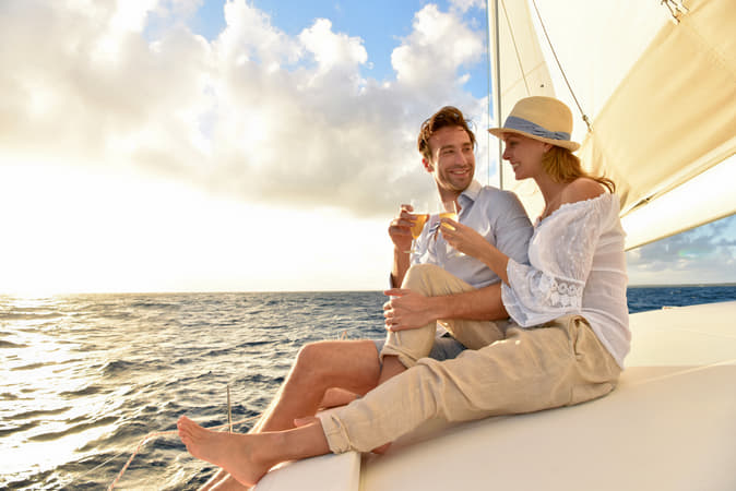 Start the trip to Lembongan Island on Catamaran Crusie