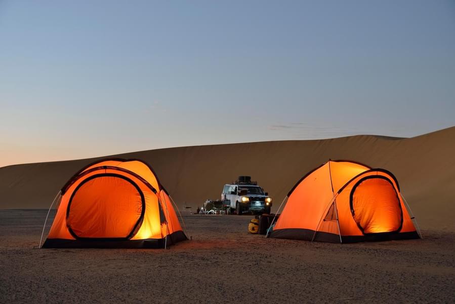 Candlelight Dinner with Desert Camping Image