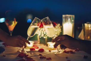 Romantic dining experience