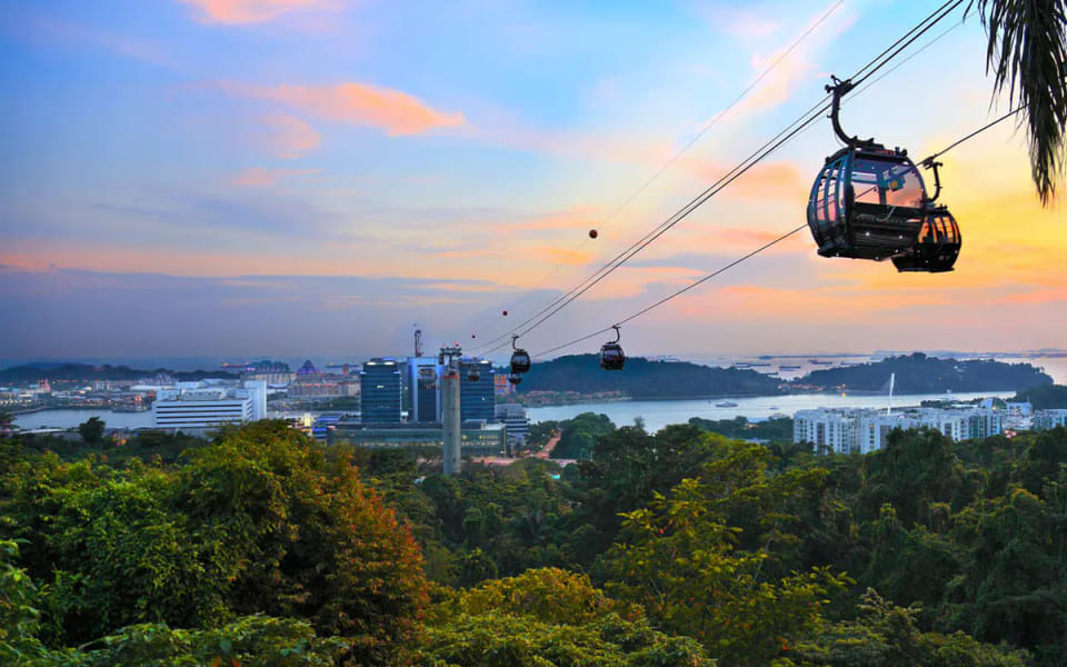 Soak in the 360 degree views of the beautiful Singapore city and Sentosa Island
