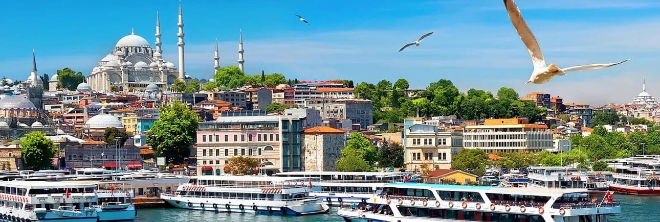 The beautiful views of Istanbul city