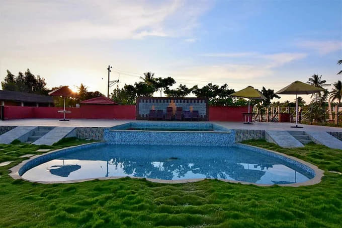 Outdoor swimming pool of the resort