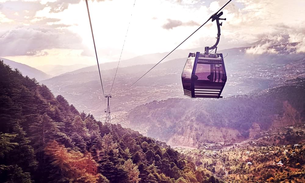 Enthralling Ropeway Ride In Patnitop Image