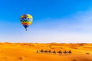 Soar over Sahara Sands during your Hot Air Balloon Ride at Marrakech