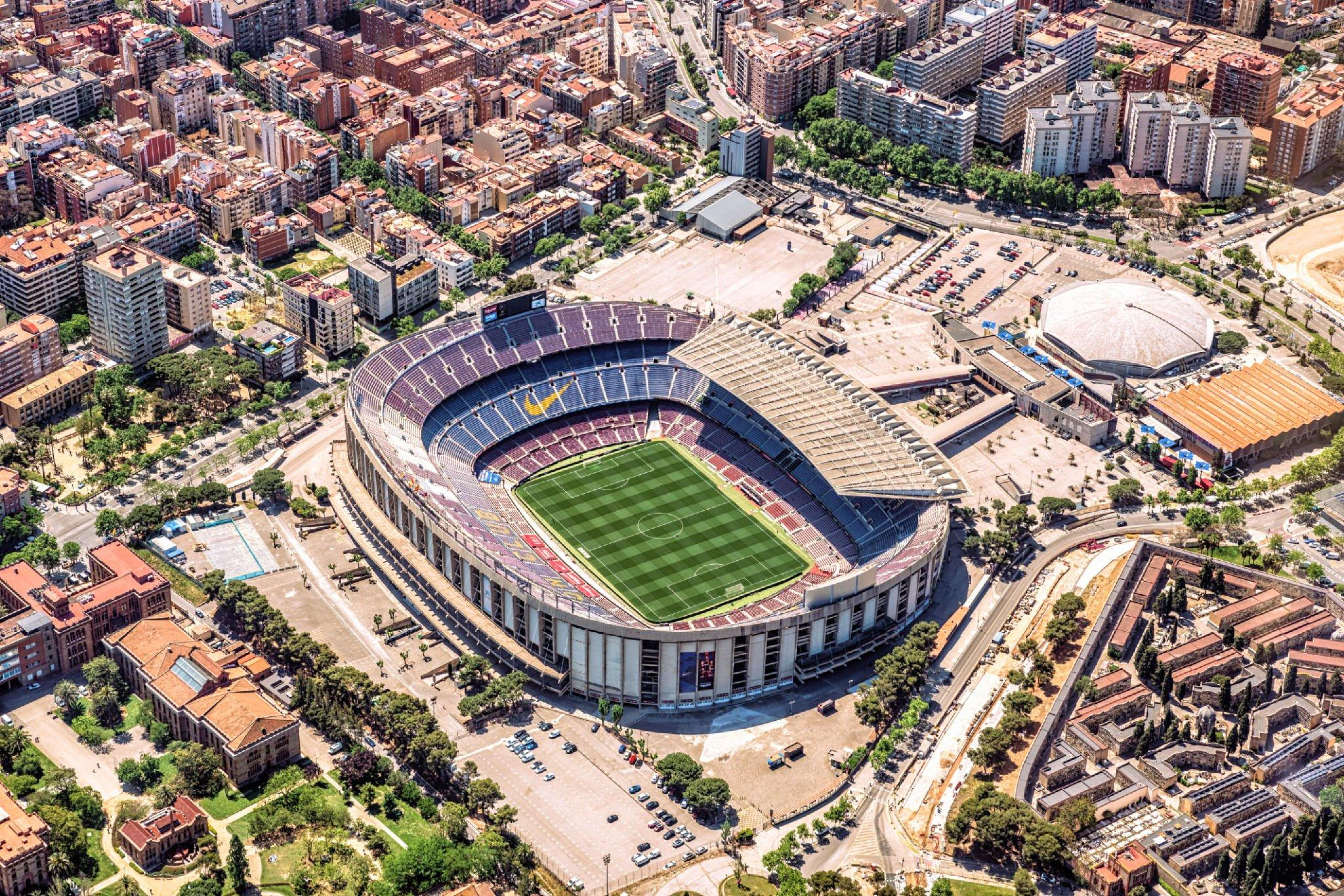 Spotify Camp Nou aerial view