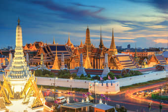 View of the Grand Palace, Bangkok