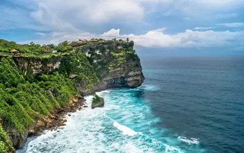 Surfing in Uluwatu