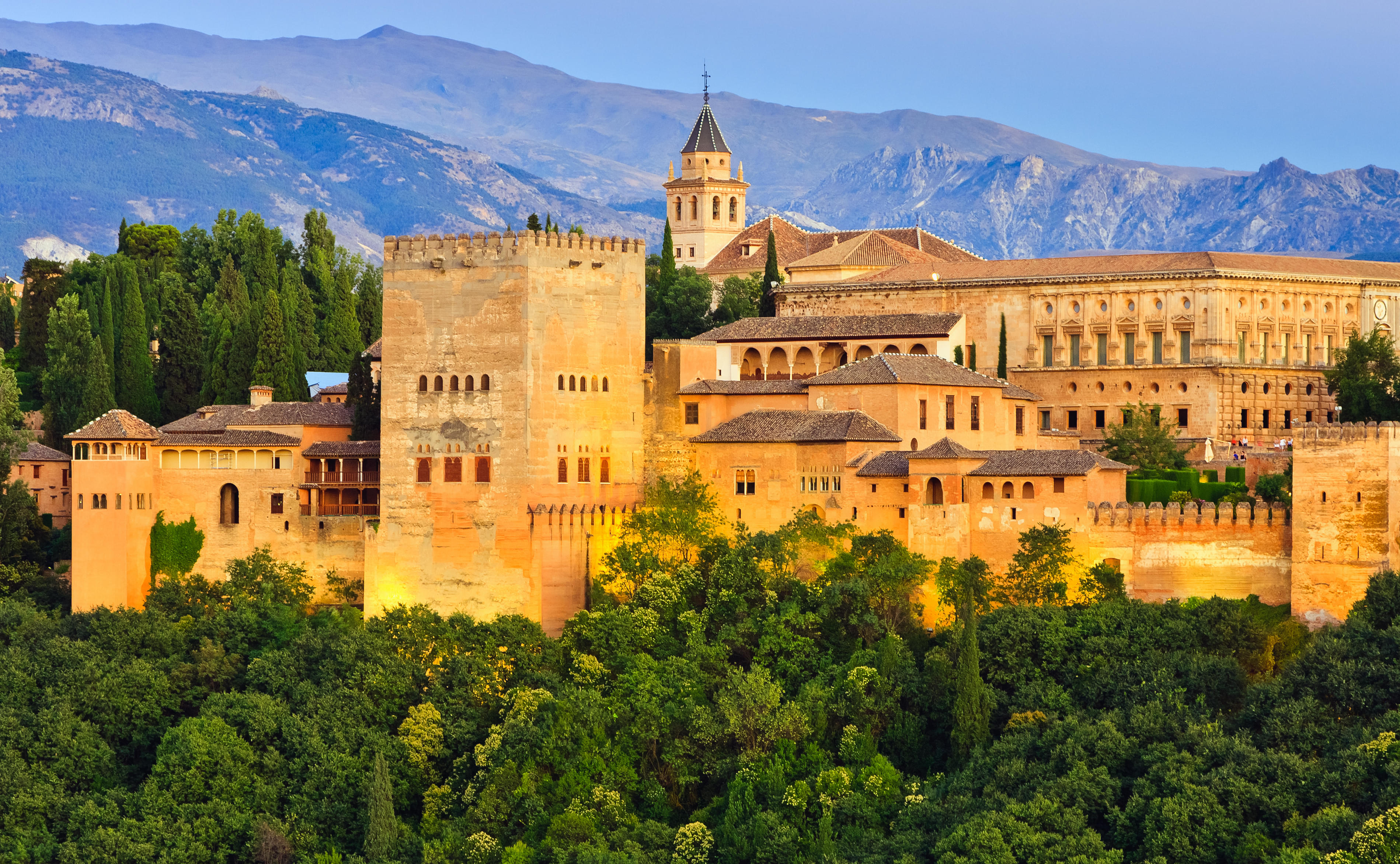 Beautiful Alhambra Palace In Granada