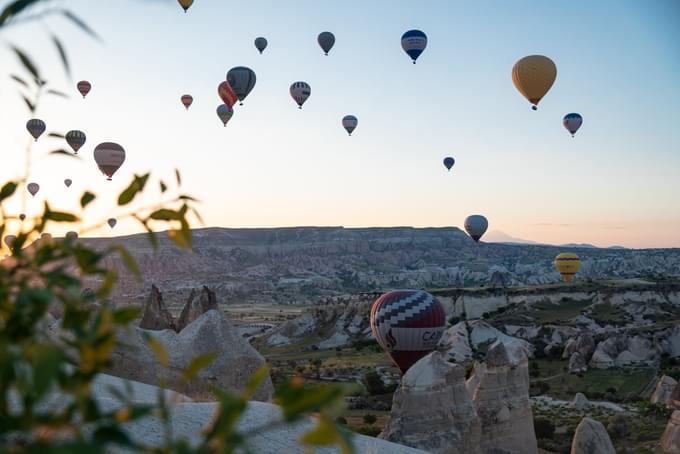 hot air balloon in Cappadocia