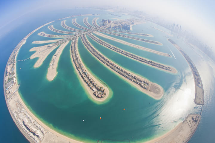View Of Palm Jumeirah From 25 Min Helicopter Tour in Dubai
