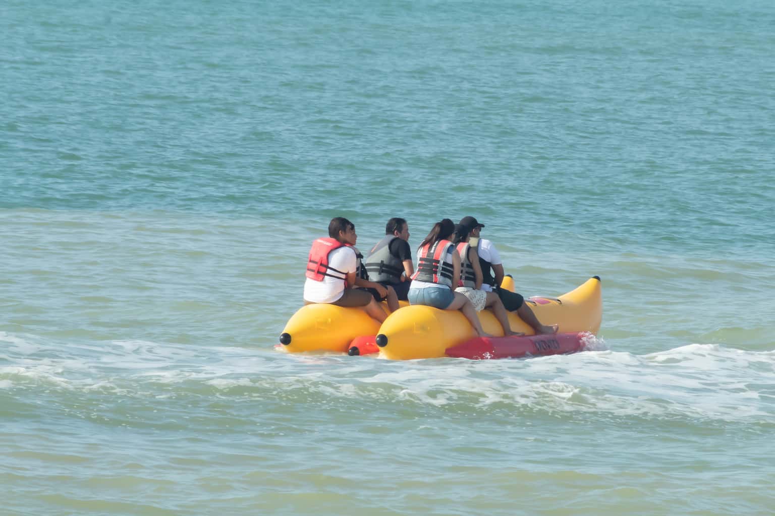 Banana Boat Ride in Mandarmani, West Bengal