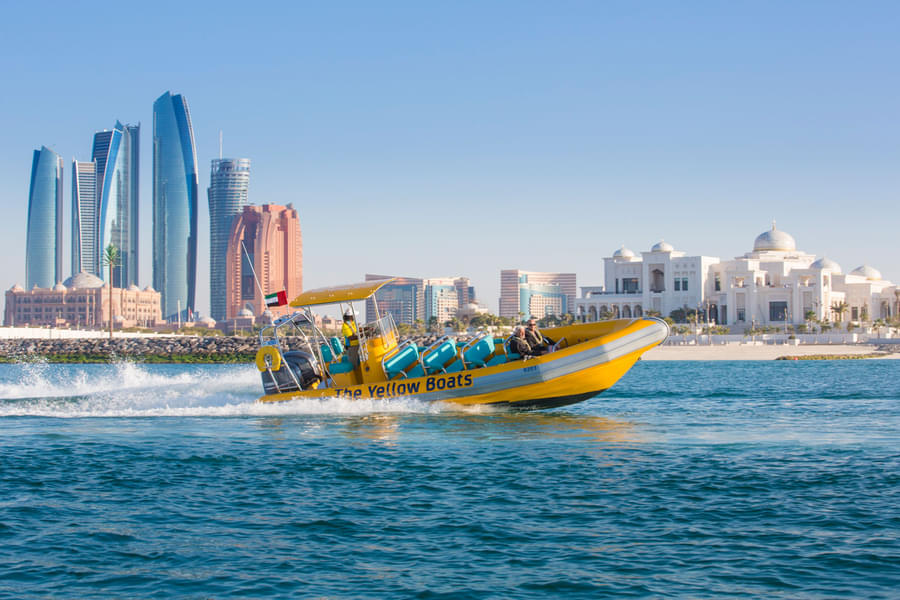 Enjoy the Yellow Boat Ride Sightseeing Tour in Abu Dhabi