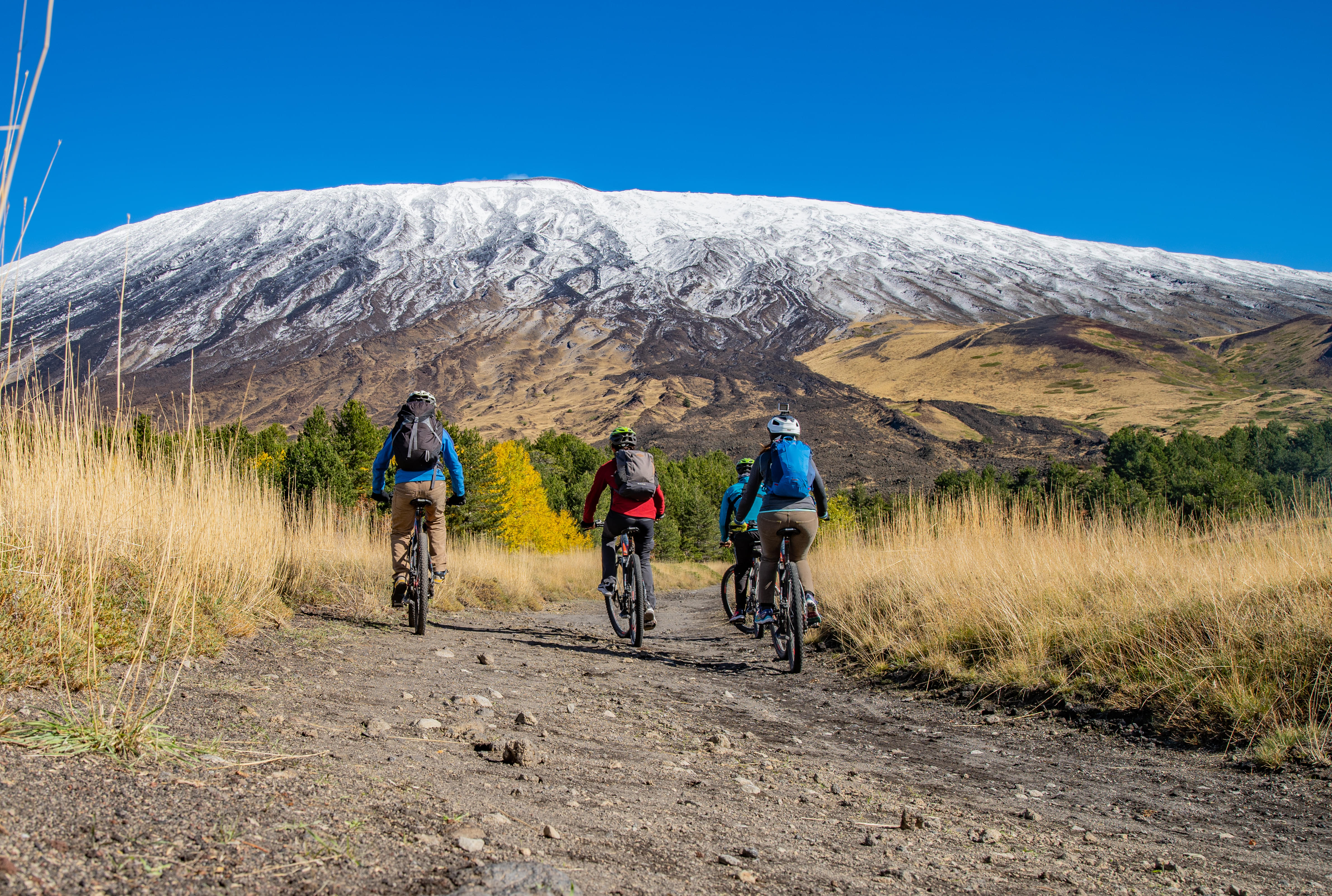 Cycling At Mount Etna