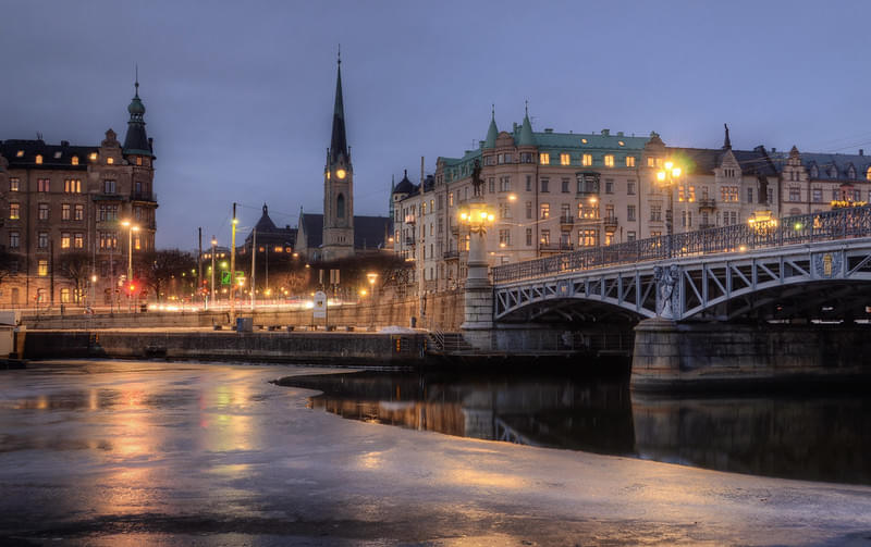 Stroll through the Djurgårdsbron or Djurgården Bridge