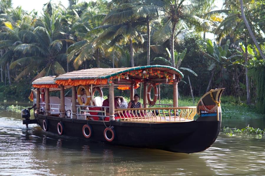 Shikara ride at Poovar island, Kerala Image