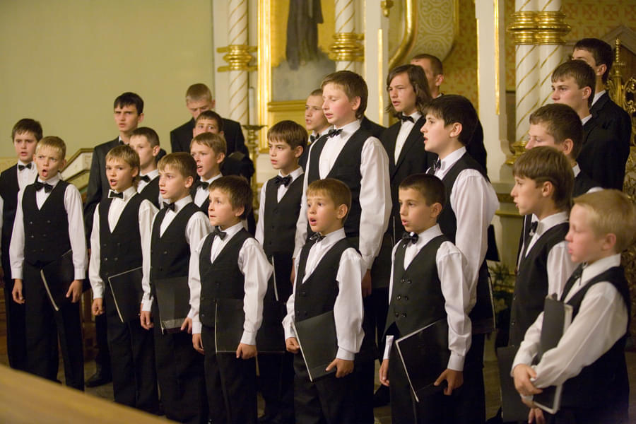 Listen to the little boy's melodious choirs