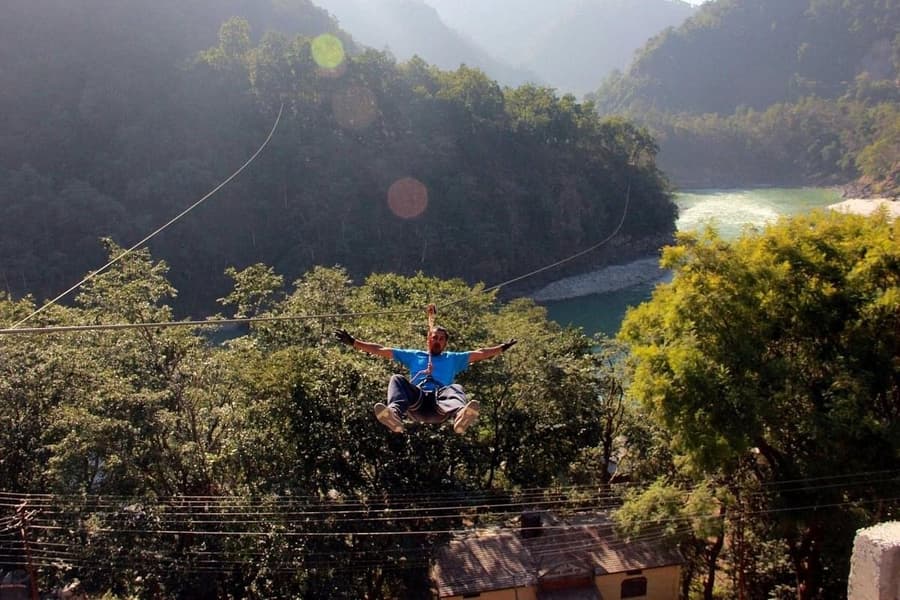 Zipline in Rishikesh Image