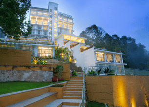 Luxurious outside view of the resort