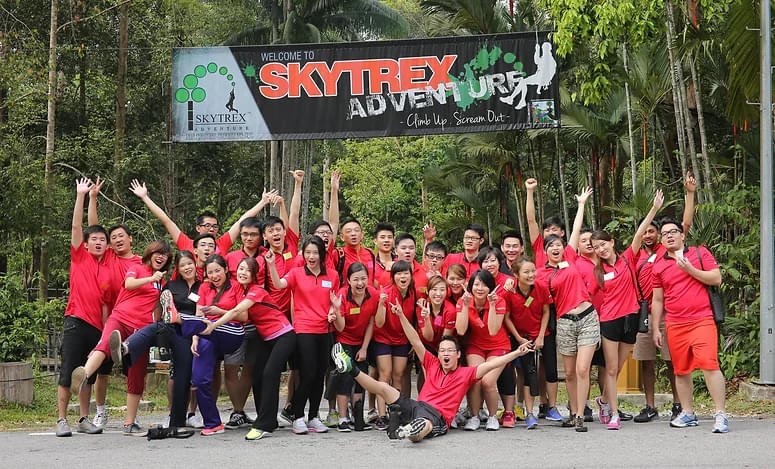 Visit the Skytrex with your squad 