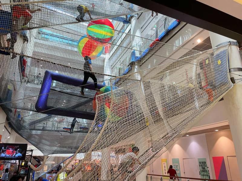 Have a thrilling jumping adventure with your loved ones having fun at Airzone, Singapore