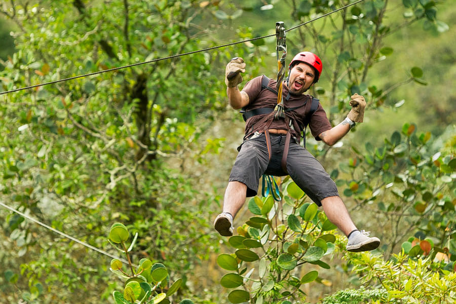 Zip-lining Experience in Coorg Image