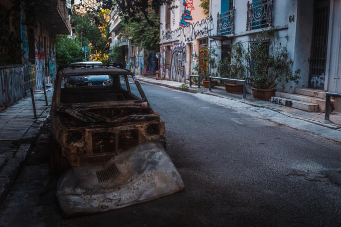 Explore the neighborhoods of Exarchia and Koukaki