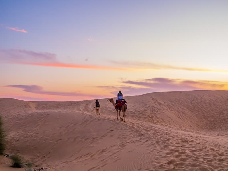 Sunset Camel Safari in Jaisalmer Image