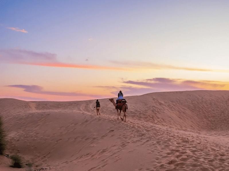 Desert Camping In Jaisalmer With Camel Safari Image