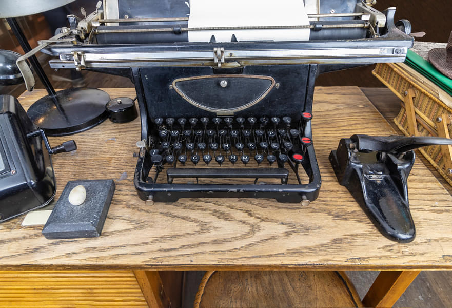 See Original typewriter used by Oskar Schindler secretary