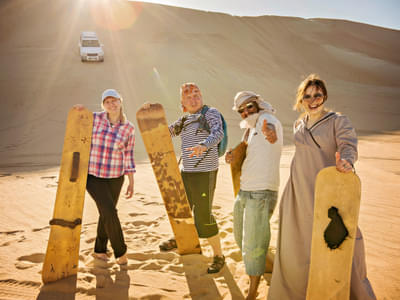 Gather your group and go on an unforgettable sandboarding journey