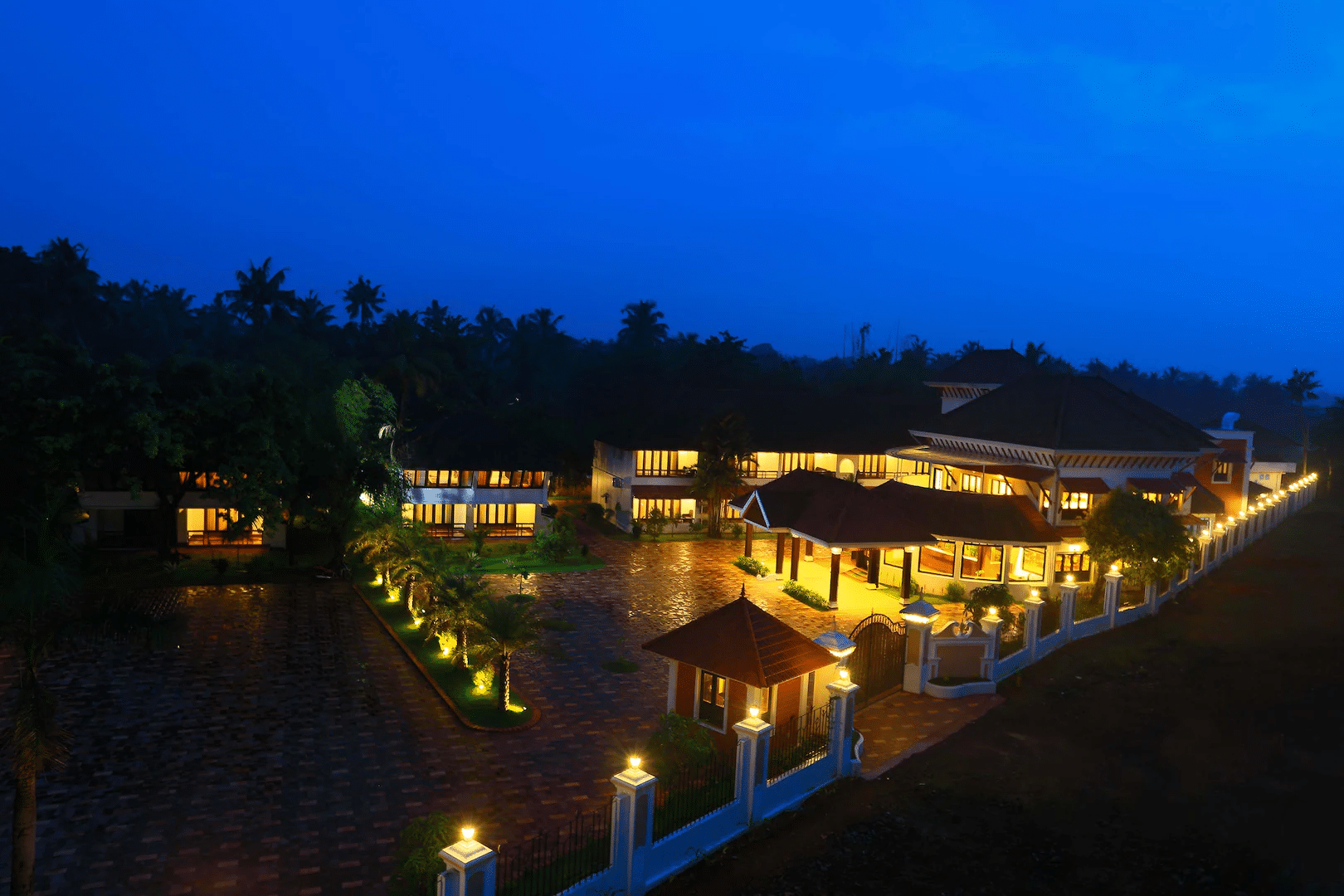 Aerial view of the resort