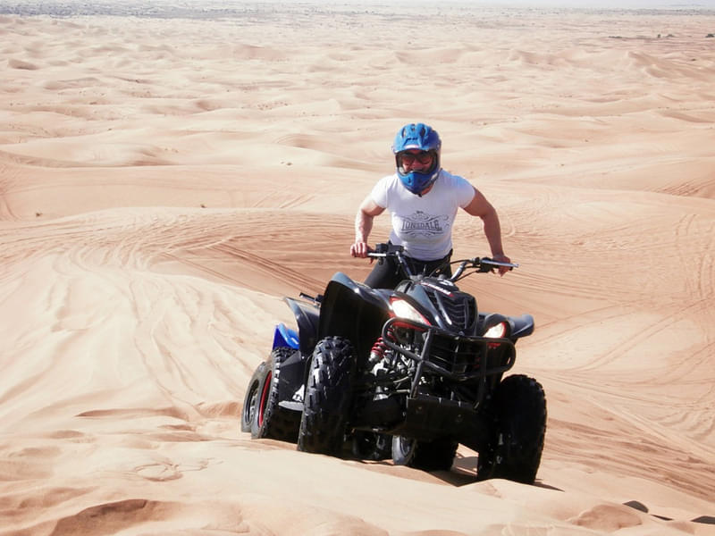 Feel the thrill of riding a massive bike on amazing terrain