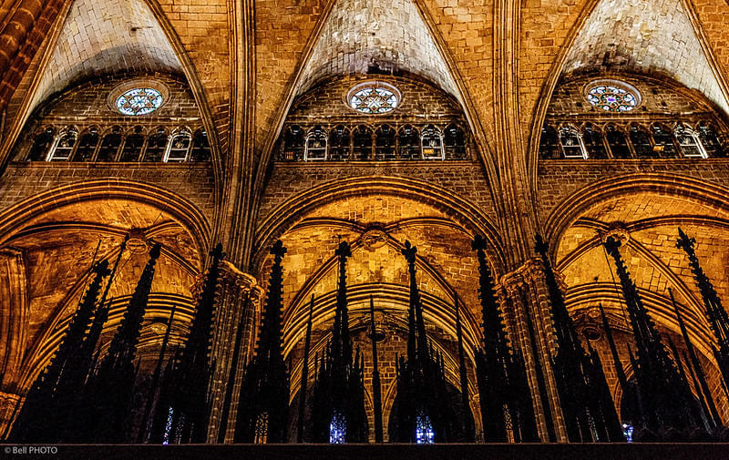 Inside of Cathedral Of Barcelona