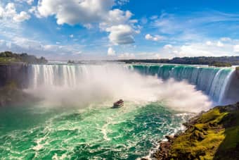 Aerial view of the Niagara Falls