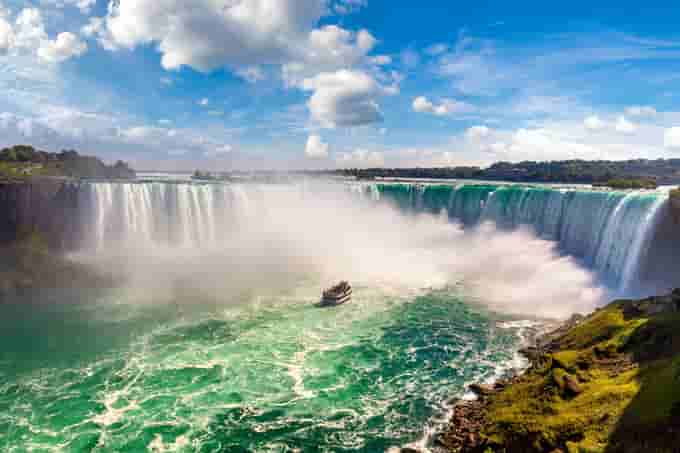 Aerial view of the Niagara Falls